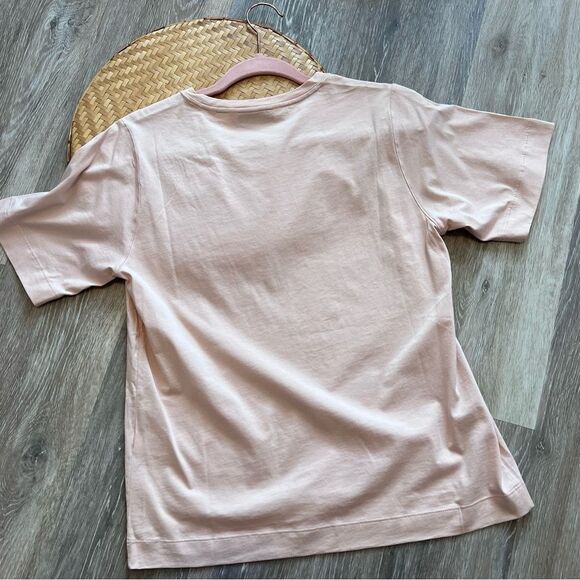 Nwt Rebecca Taylor smocked Tee‎ in light pink - Picture 5 of 6